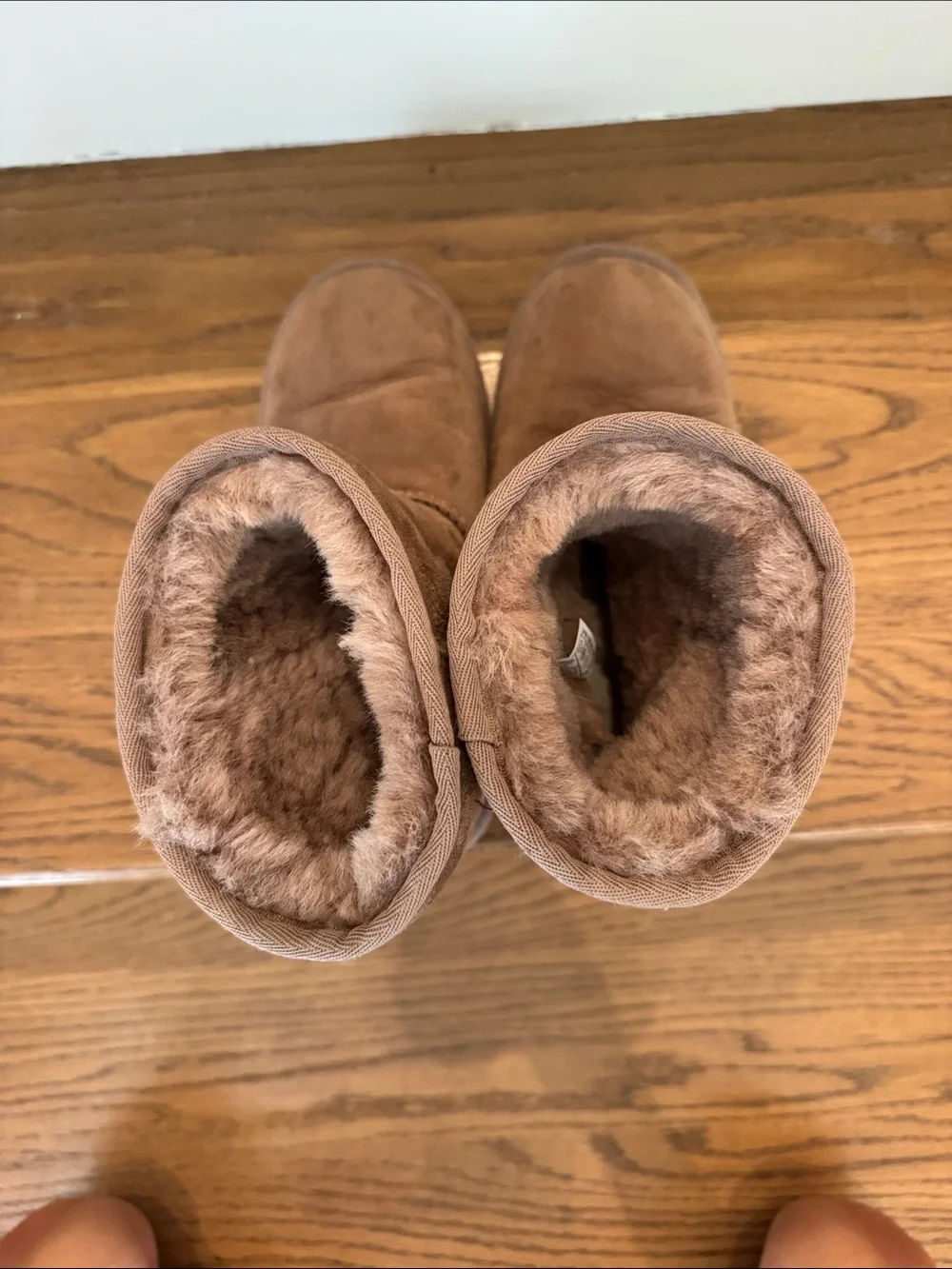 Kids Uggs Brown Shearling-Lined Winter Boots